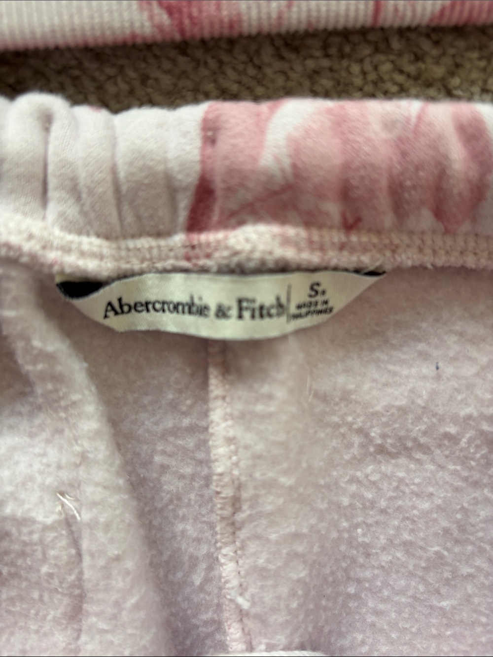 Abercrombie and Fitch Pink Floral Hoodie size M & Sweatpants size S - Picture 4 of 10